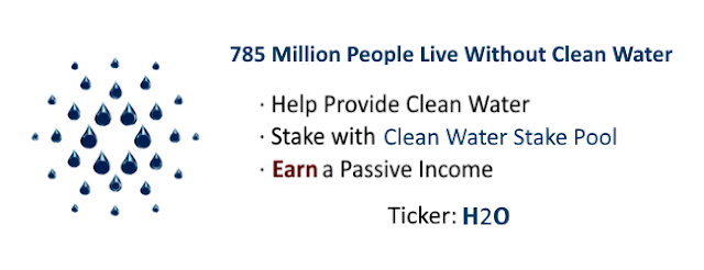 Clean Water Stake Pool Supporting clean water initiatives.